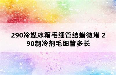 290冷媒冰箱毛细管结蜡微堵 290制冷剂毛细管多长